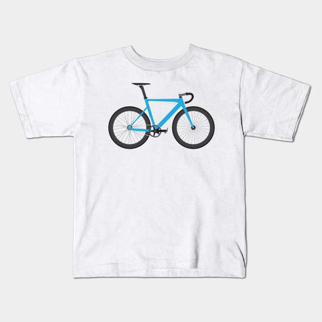 Track bicycle Kids T-Shirt by rheyes